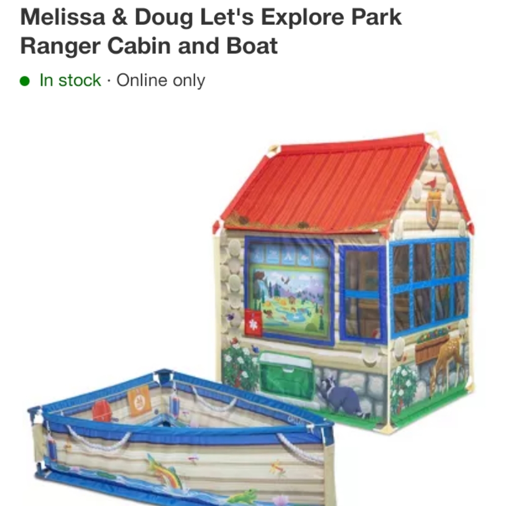 Melissa and Doug Ranger Cabin and Boat